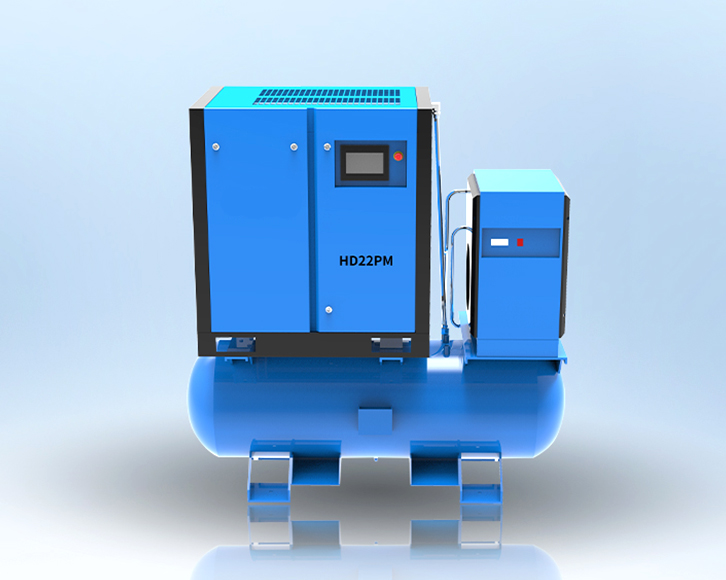 Oil-injected air compressor