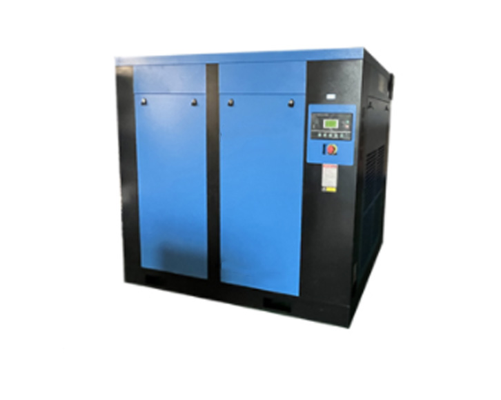 Low-pressure powder conveying screw air compressor