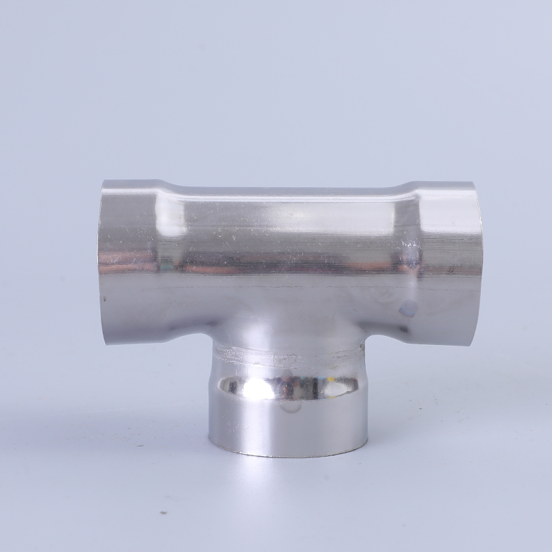 Stainless steel equal diameter tee